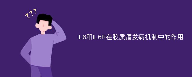 IL6和IL6R在胶质瘤发病机制中的作用