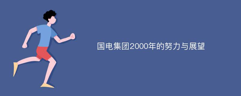 国电集团2000年的努力与展望