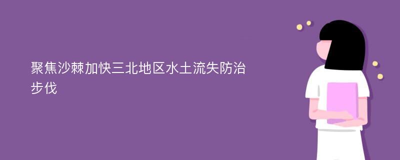 聚焦沙棘加快三北地区水土流失防治步伐