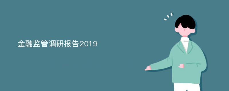 金融监管调研报告2019