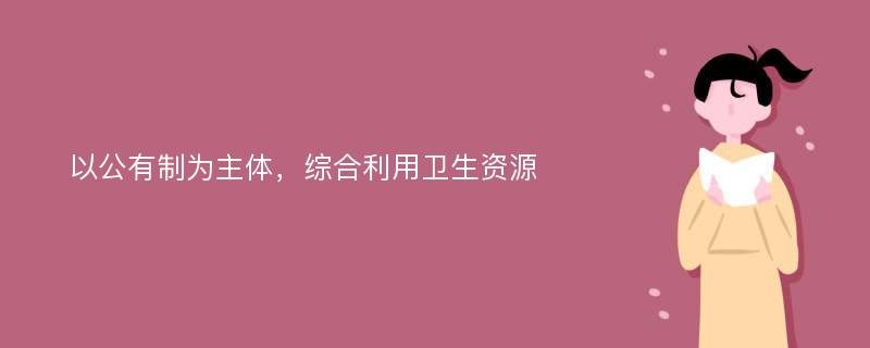 以公有制为主体，综合利用卫生资源